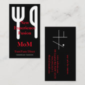 Fork en Knife Visitekaartje (Voorkant / Achterkant)