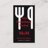 Fork en Knife Visitekaartje (Voorkant)