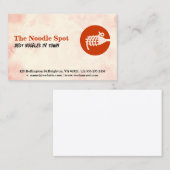 Fork en noedels Logo Visitekaartje (Voorkant / Achterkant)