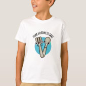 Fork Goodness Sake Grappig Utensil Pun T-shirt (Voorkant)