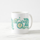 Fork in de weg Grappige fiets Koffiemok (Voorkant rechts)