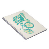 Fork in de weg Grappige fiets Notitieboek (Rechterzijde)