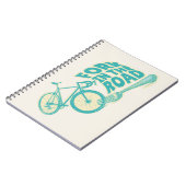 Fork in de weg Grappige fiets Notitieboek (Linkerzijde)