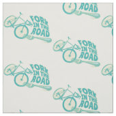 Fork in de weg Grappige fiets Stof (Swatch)