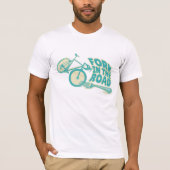 Fork in de weg Grappige fiets T-shirt (Voorkant)