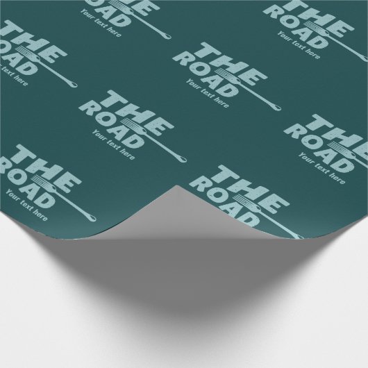 Fork in de weg typografie cadeaupapier (Hoek)