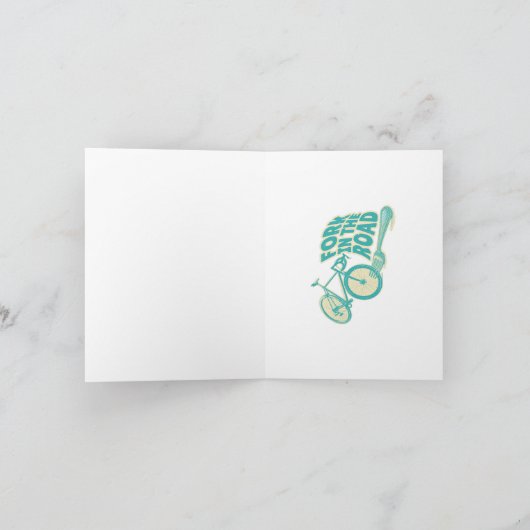 Fork in de weg typografie kaart (Binnen)