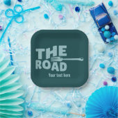 Fork in de weg typografie papieren bordje (Feest)