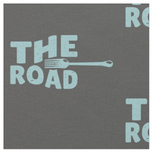 Fork in de weg typografie stof