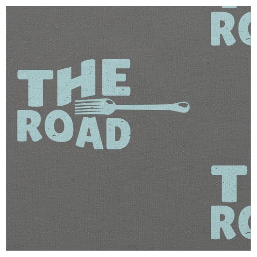 Fork in de weg typografie stof (Close Up)