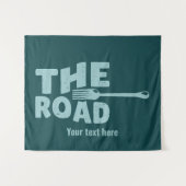 Fork in de weg typografie wandkleed (Voorkant (horizontaal))