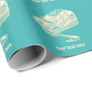 Fork in het verkeersongeval cadeaupapier