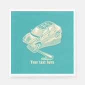 Fork in het verkeersongeval servet (Voorkant)