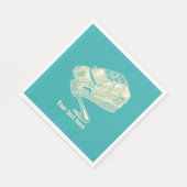 Fork in het verkeersongeval servet (Hoek)