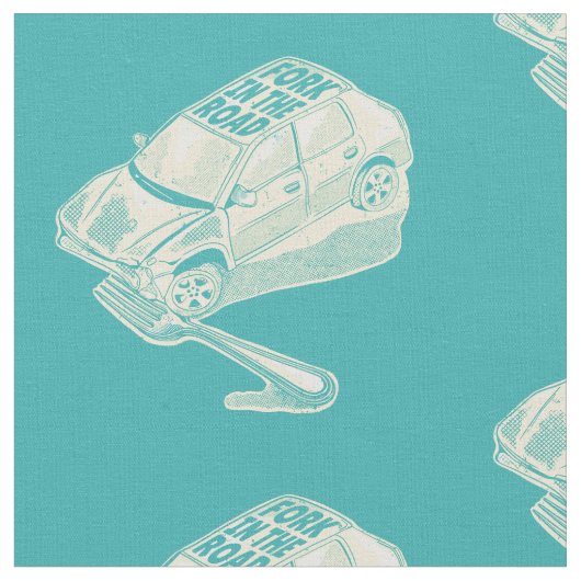 Fork in het verkeersongeval stof (Close Up)