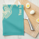 Fork in het verkeersongeval theedoek (Quarter Fold)