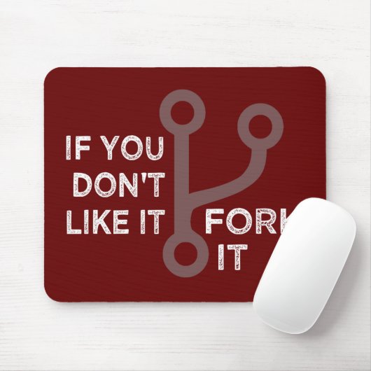 Fork it Mousepad Muismat (Met muis)
