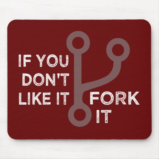 Fork it Mousepad Muismat (Voorkant)