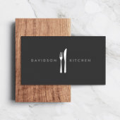 Fork & Knife Logo 2 voor Chef, Foodie, Restaurant Visitekaartje