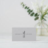 Fork & Knife Logo Keuken/Restaurant/Café Visitekaartje (Staand voorkant)
