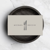 Fork & Knife Logo voor Chef, Foodie, Restaurant Visitekaartje