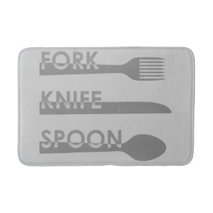 Fork Knife Spoon Badmat