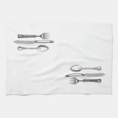 Fork, Knife, Spoon - Keukenhanddoek (Horizontaal)