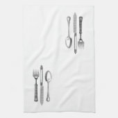 Fork, Knife, Spoon - Keukenhanddoek (Verticaal)