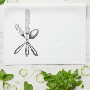 Fork, Knife, Spoon - Keukenhanddoek