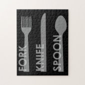 Fork Knife Spoon Legpuzzel (Verticaal)