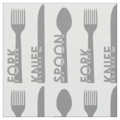 Fork Knife Spoon Stof (Close Up)