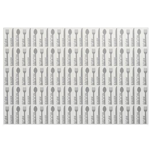 Fork Knife Spoon Stof (Fat Quarter)
