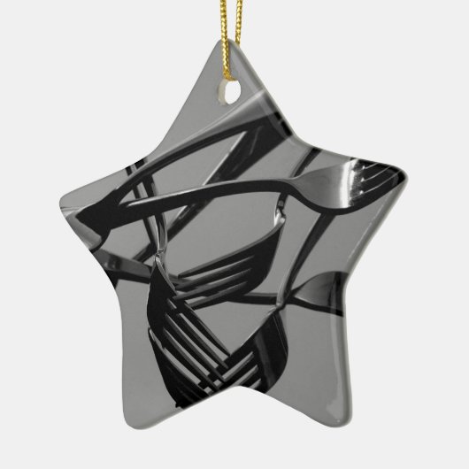 Fork Levitation Keramisch Ornament (Links)