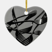 Fork Levitation Keramisch Ornament (Voorkant)