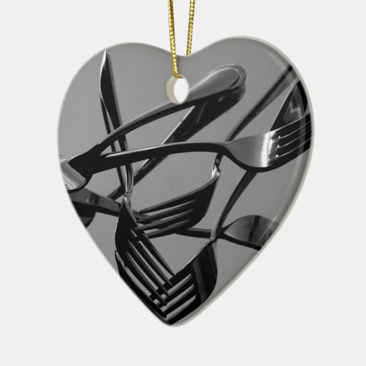 Fork Levitation Keramisch Ornament (Links)