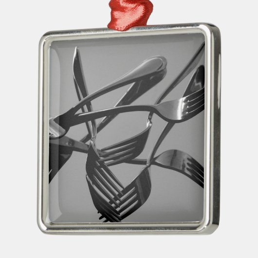 Fork Levitation Metalen Ornament (Links)