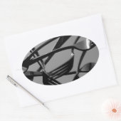 Fork Levitation Ovale Sticker (Envelop)