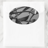 Fork Levitation Ovale Sticker (Tas)