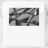 Fork Levitation Rechthoekige Sticker (Tas)