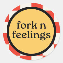 Fork n Feelings Logo Sticker