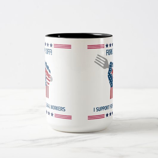 fork off coffee-Mok Tweekleurige Koffiemok (Center)