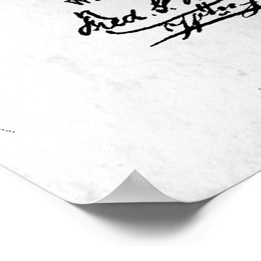 Fork Patent Print 1883 Poster (Hoek)