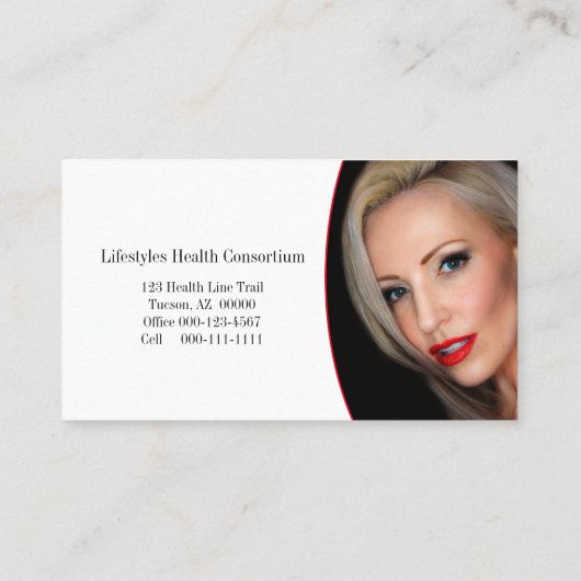 Fork Puzzle-artikelen Aangepaste foto Heath Profes Visitekaartje (Achterkant)