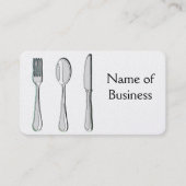 Fork, Spoon en Knife Visitekaartje (Voorkant)