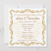 Fork Spoon Knife Rehearsal Diner Uitnodiging (Achterkant)