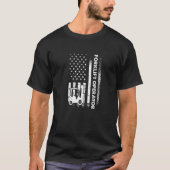 Fork Truck Driver American Forklift Operator T-shirt (Voorkant)
