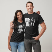 Fork You Chess Pawn Knight Chessboard Game P T-shirt (Unisex)
