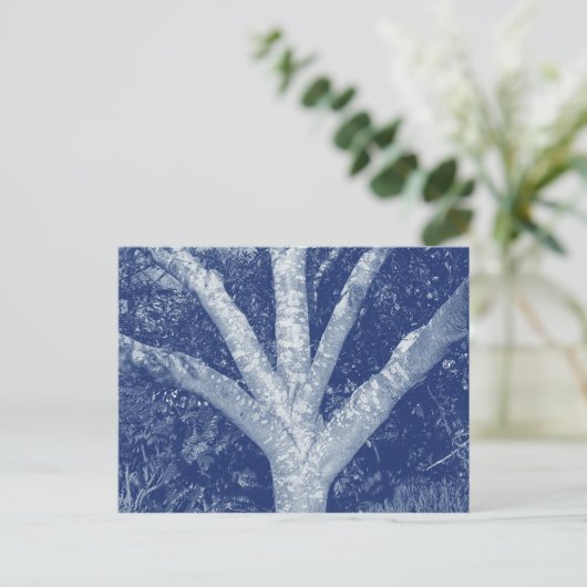 Forked Branches - Cyanotype-effect Briefkaart (Staand voorkant)