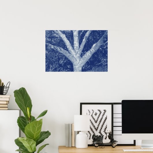 Forked Branches - Cyanotype-effect Poster (Thuiskantoor)