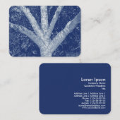 Forked Branches - Cyanotype-effect Visitekaartje (Voorkant / Achterkant)